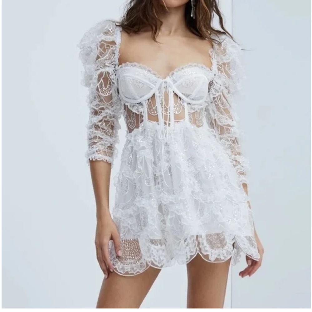 For Love and Lemons Talya Mini Deess Worn Once